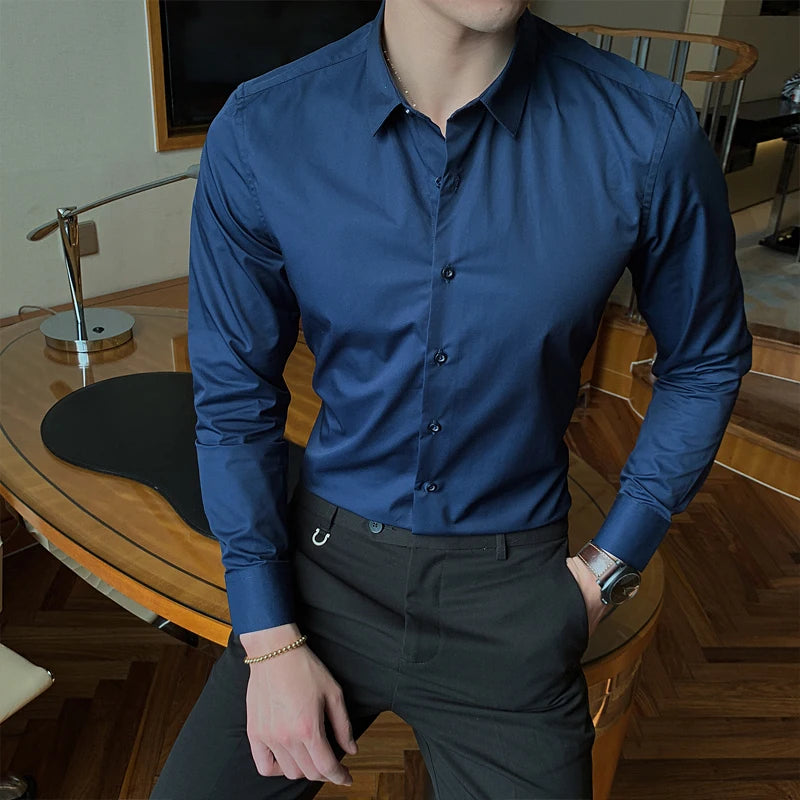 Giovanni Marini - Long Sleeve Cotton Shirt