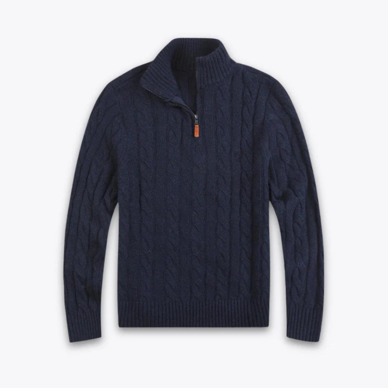 Giovanni Marini - Twisted Half-Zip Sweater