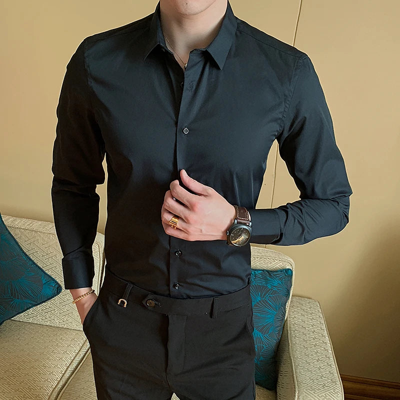 Giovanni Marini - Long Sleeve Cotton Shirt